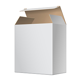 手绘卡通白色立体包装盒