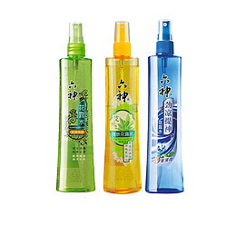 三种效果花露水素材