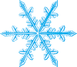 矢量浅蓝色雪花素材图