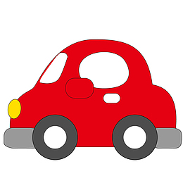 卡通简约手绘交通工具装饰汽车