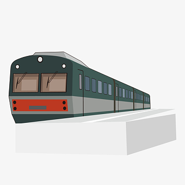 火车头矢量aipng绿皮火车头矢量aipng矢量图轨道运输png卡通火车头png