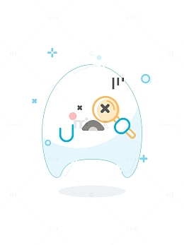 搜索暂无搜索结果插画