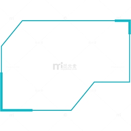 科技边框免抠PNG