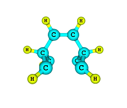 青色贝叶烯分子分子形状素材