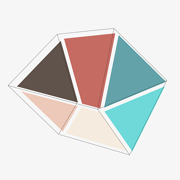 色块aipng绚丽彩色几何色块背景素材aijpg彩色多面体色块素材图案ai