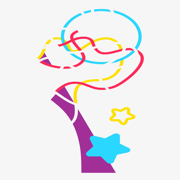 创意几何线条图案波普孟菲斯风格