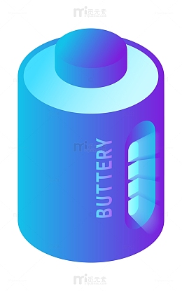 2.5D能量电池立体图案