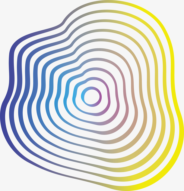 炫彩渐变色线条花纹