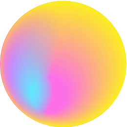 多彩球体立体插画