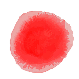 红色渐变传统水墨圆点