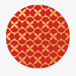 aipng红色圆形传统富贵图案元素pngpng奖章矢量图pngpng红色喜庆标签