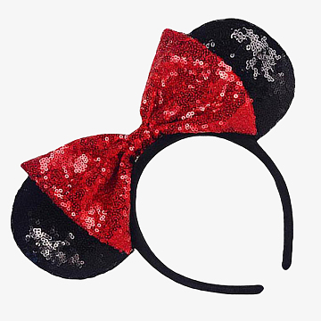 米老鼠红色亮片头饰