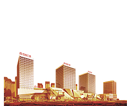 卡通手绘万达广场