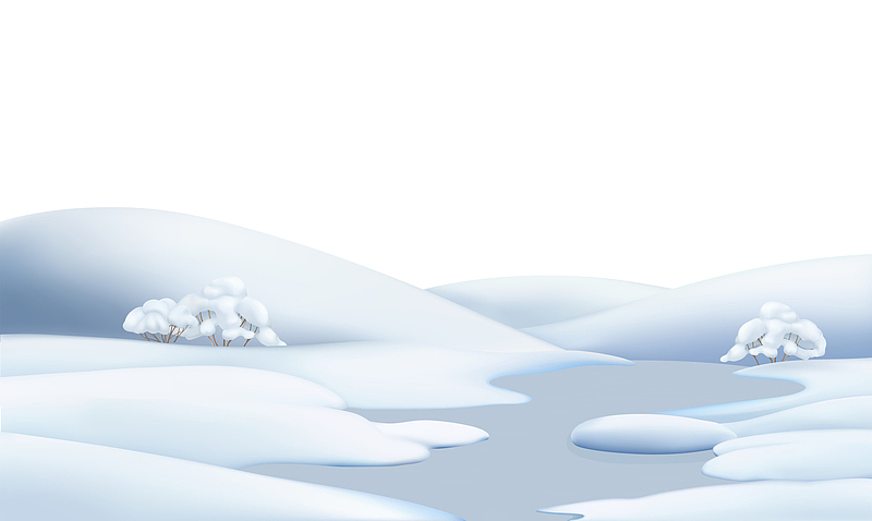 卡通雪景背景图