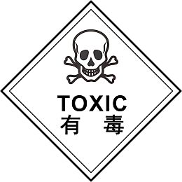 卡通手绘有毒标图