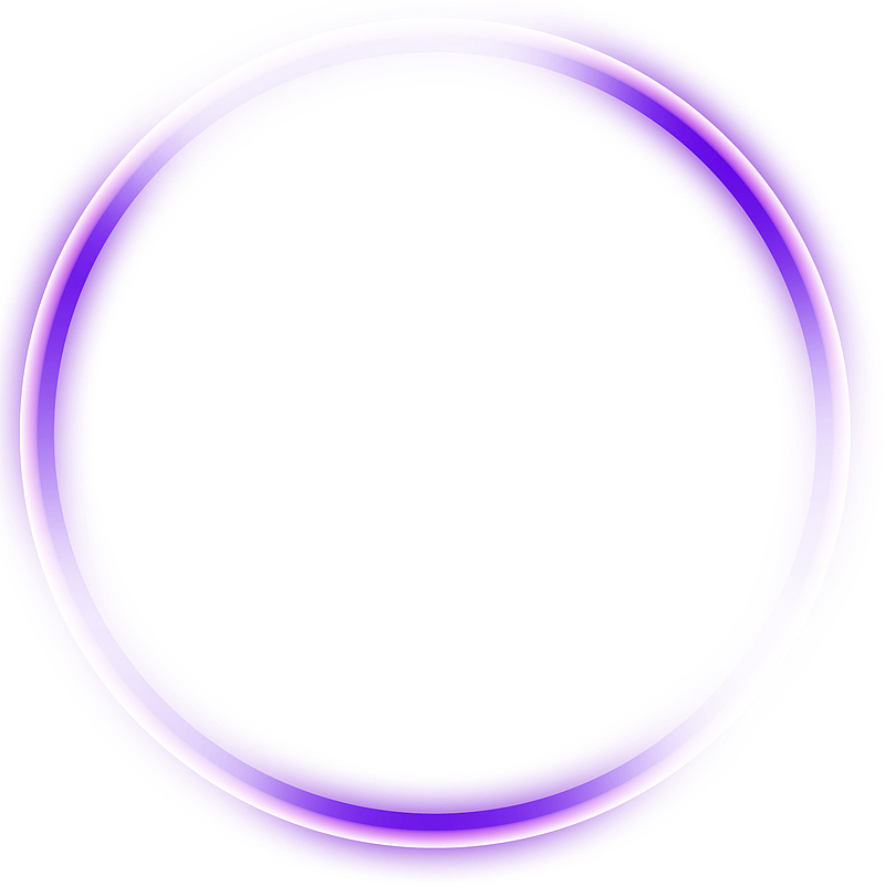 紫色清新光圈效果元素