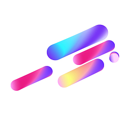 简约大气流体背景图圆柱形彩色流