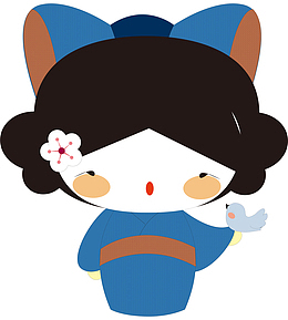 手绘卡通Q版日本女孩