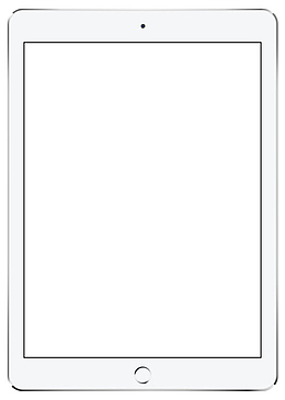 卡通手绘白色平板