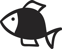 简约小鱼图PNG