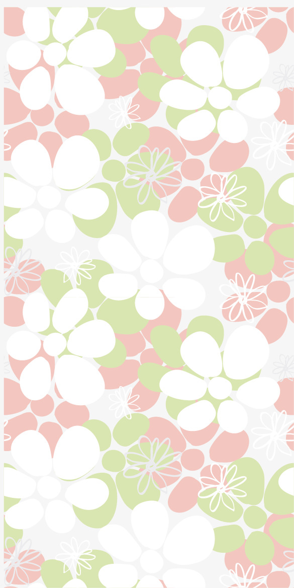 矢量清新花卉底纹素材