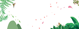 绿色清新夏至海报banner