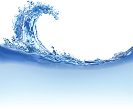 蓝色清新水流