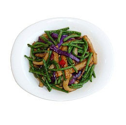 产品实物家常美食茄子豆角
