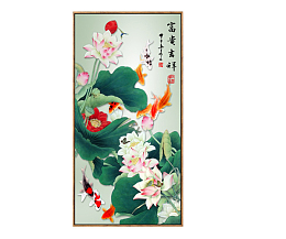 九鱼图新中式风格挂画