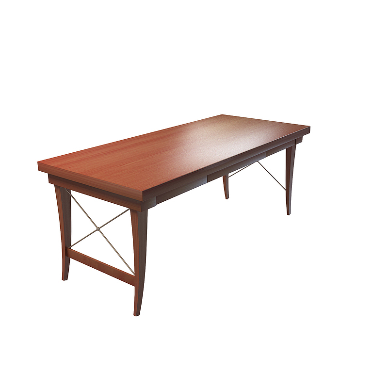 长形棕色简单中式书桌