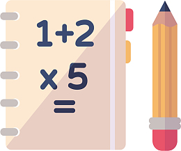 开学季数学算题矢量图