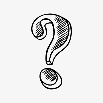 铅笔绘画问号简图