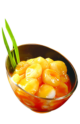 橙香马蹄菜品照片免扣素材
