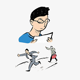 低头看家书,回忆以前的男子