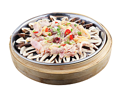 蒸笼中式美食鸡枞菌