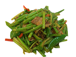 中餐青椒炒肉丝美食