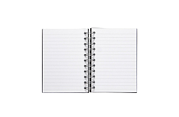 一本打开的笔记本