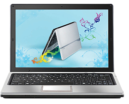 一台打开的笔记本电脑