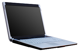 银色的打开着的笔记本电脑