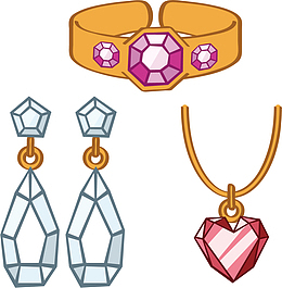 耳坠戒指珠宝海报素材