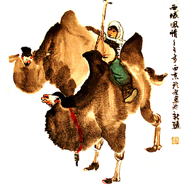 西域风情国画