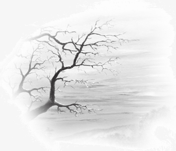 冬天风水墨画素材免费下载_觅元素