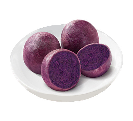 四个紫薯球