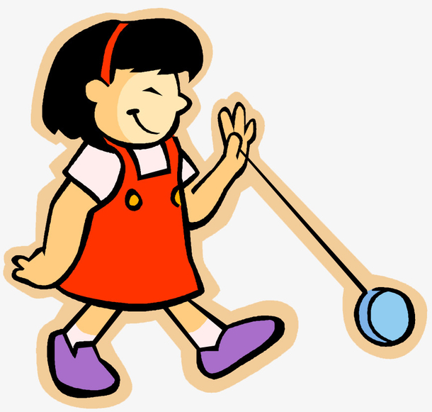 玩溜溜球的女生