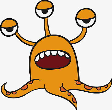 矢量卡通小章鱼素材_矢量卡通小章鱼图片元素-觅元素