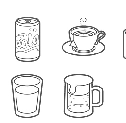 线描杯子