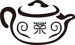 手绘卡通茶壶