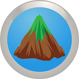 矢量山峰的图标