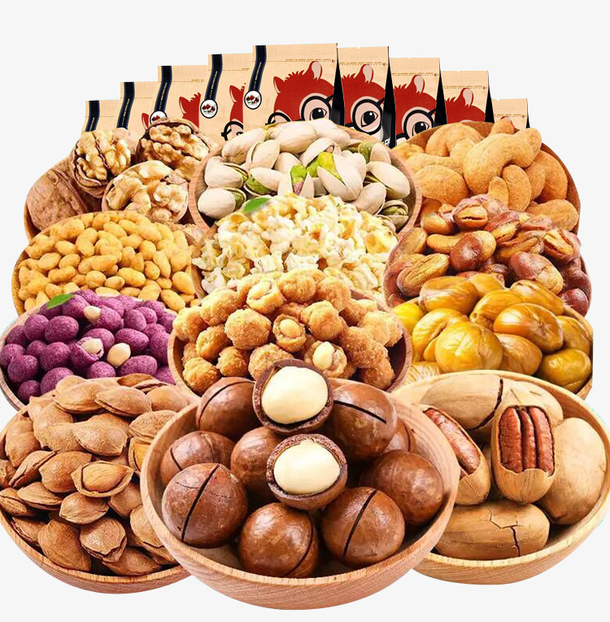 三只松鼠大礼包组合零食素材免费下载_觅元素