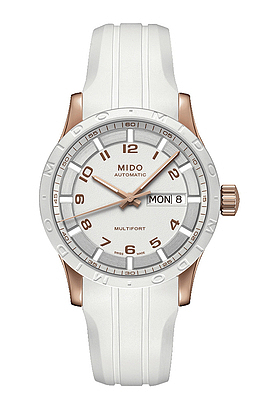 美度腕表白色手表女表